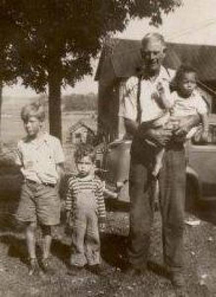 Earl Jones Holding Blan Hale + Bob and Dick Hawley